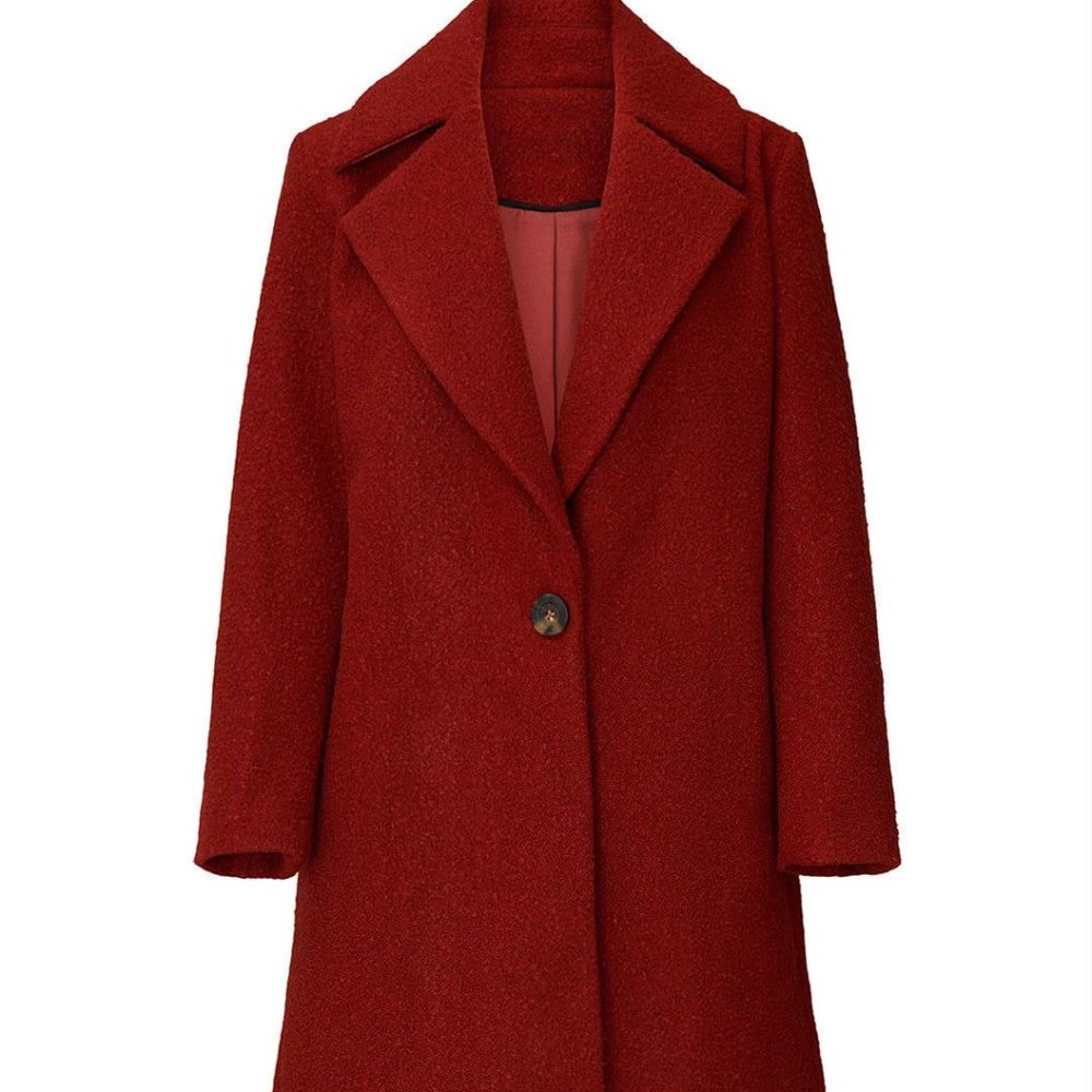 Burnt Orange Boucle Jacket